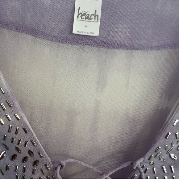 Beach Lavendar Sheer top - Picture 4 of 6